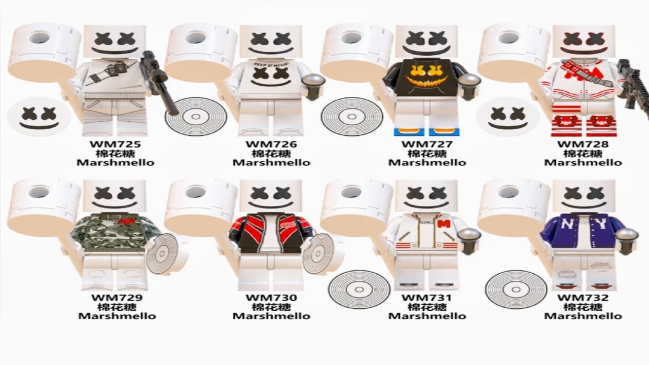 marshmello lego dj marshmello bulding blocks
