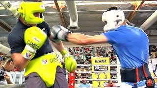 UNRELEASED CANELO ALVAREZ SPARRING FOOTAGE - SHOWS DEFENSIVE FUNDAMENTALS - SLIPPING PUNCHES