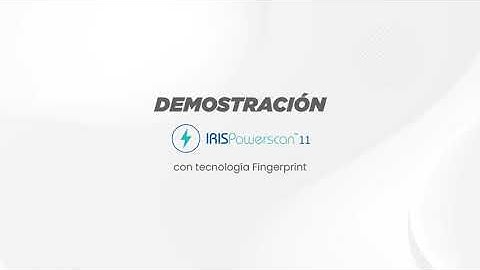 Demostración IRISPowerscan 11