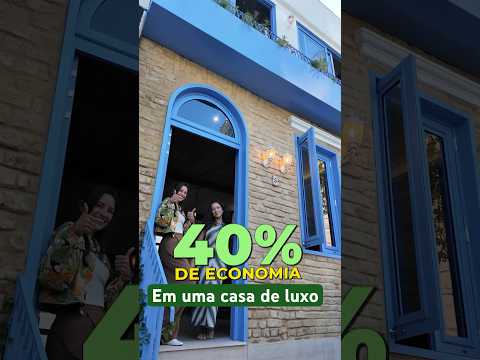 Essa casa de luxo teve 40% de economia! #baixocusto #casasecologicas
