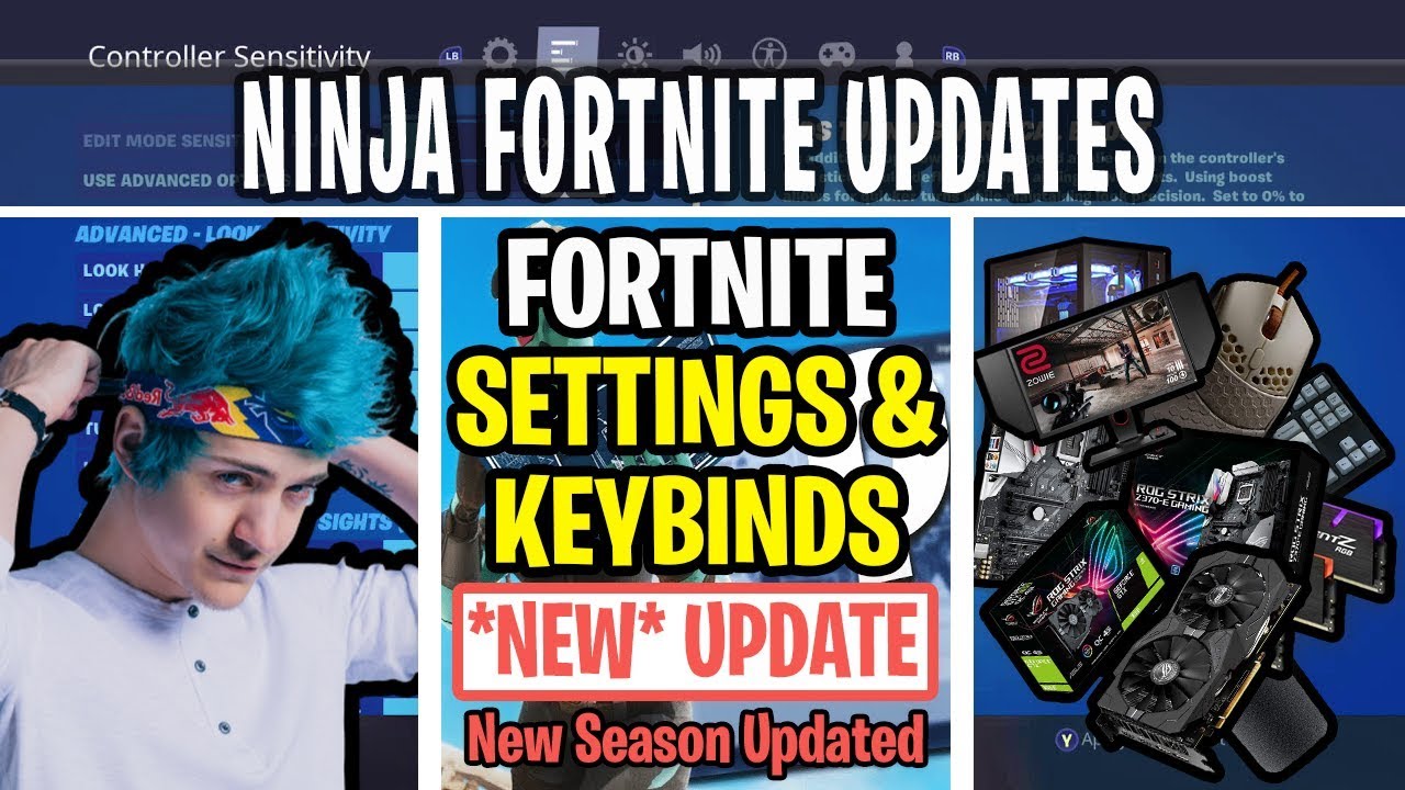 Ninja Fortnite Settings, Keybinds, Sensitivity, Gear and Setup YouTube