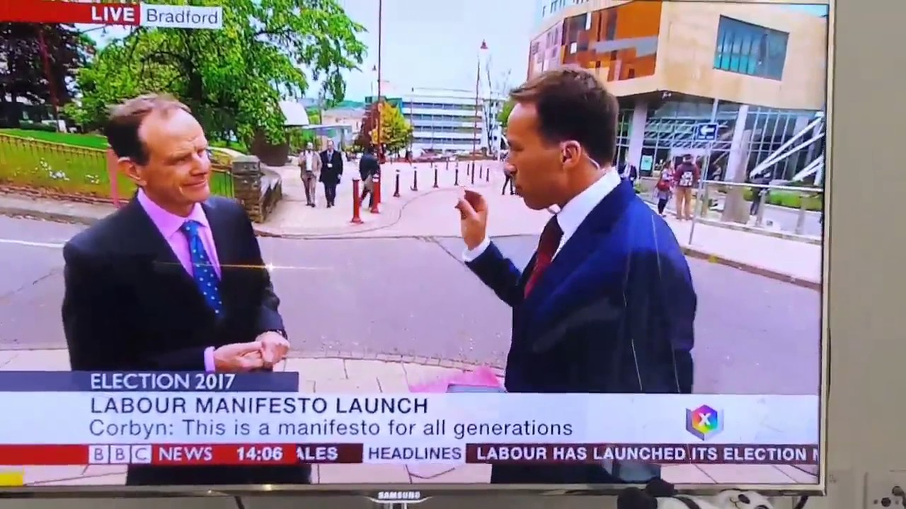 BBC News reporter blooper