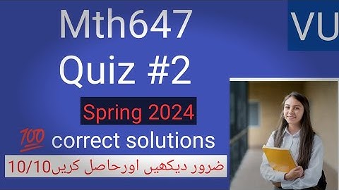 Mth647 #Quiz 2 |fall 2024|