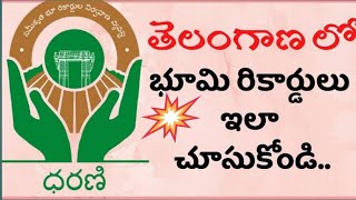 Dharani Website - Check Telangana Land Records Online in Telugu | TS Dharani Portal Overview screenshot 2