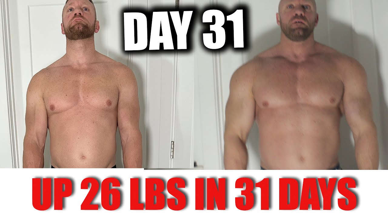 Day 31: Gained 26lbs in 31 days already! - YouTube