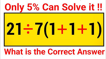 Most people Get This Simple math Question Wrong !! Only 5% can solve it 