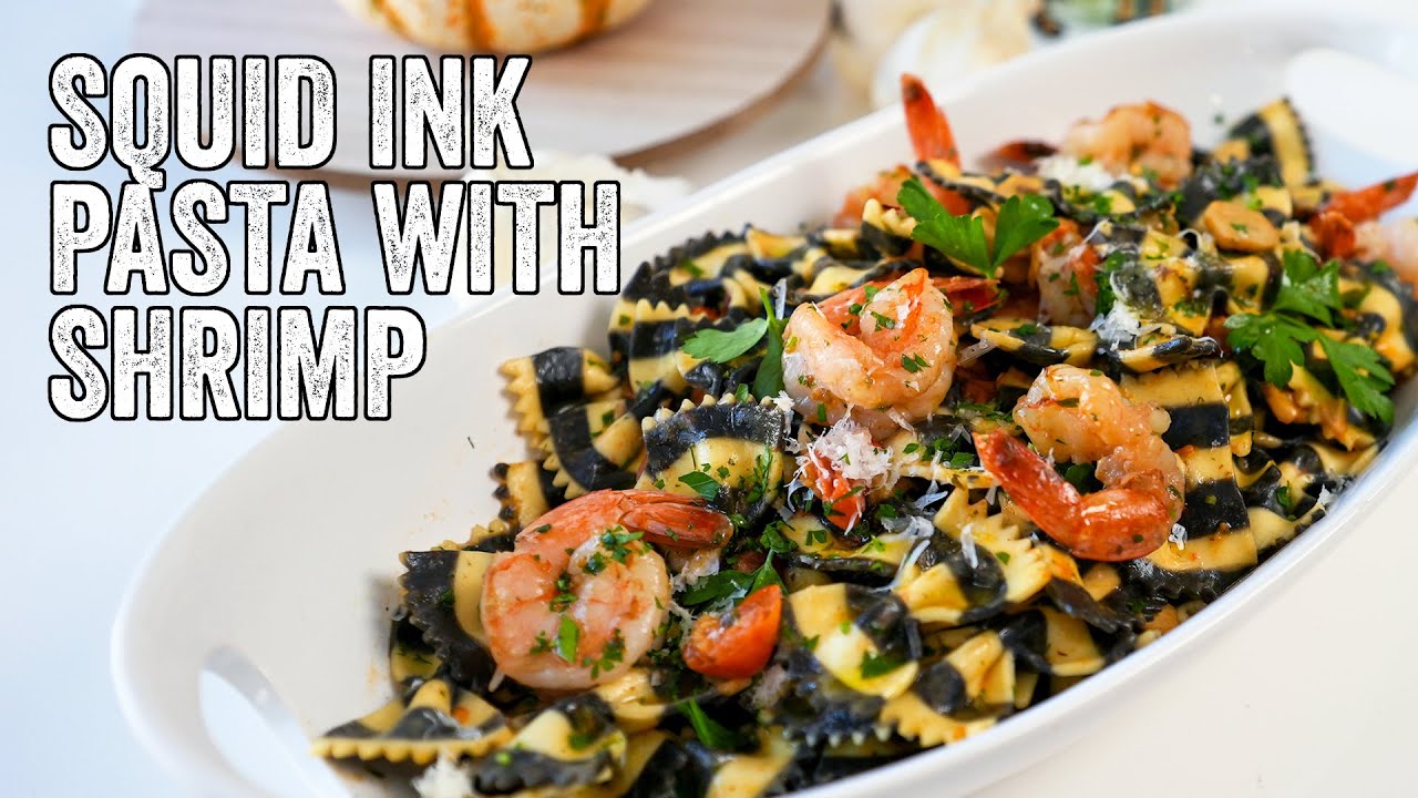 SQUID INK SPAGHETTI With Tender Spicy Calamari 