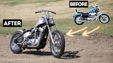 Building a Sportster Chopper in 15 Minutes | Start to Finish