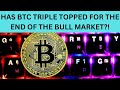 Has btc triple topped for the end of the bull market