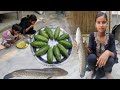 How to cook BIG SHOL fish recipe with fresh PARWAL by santali tribe girl | Indian rural cooking