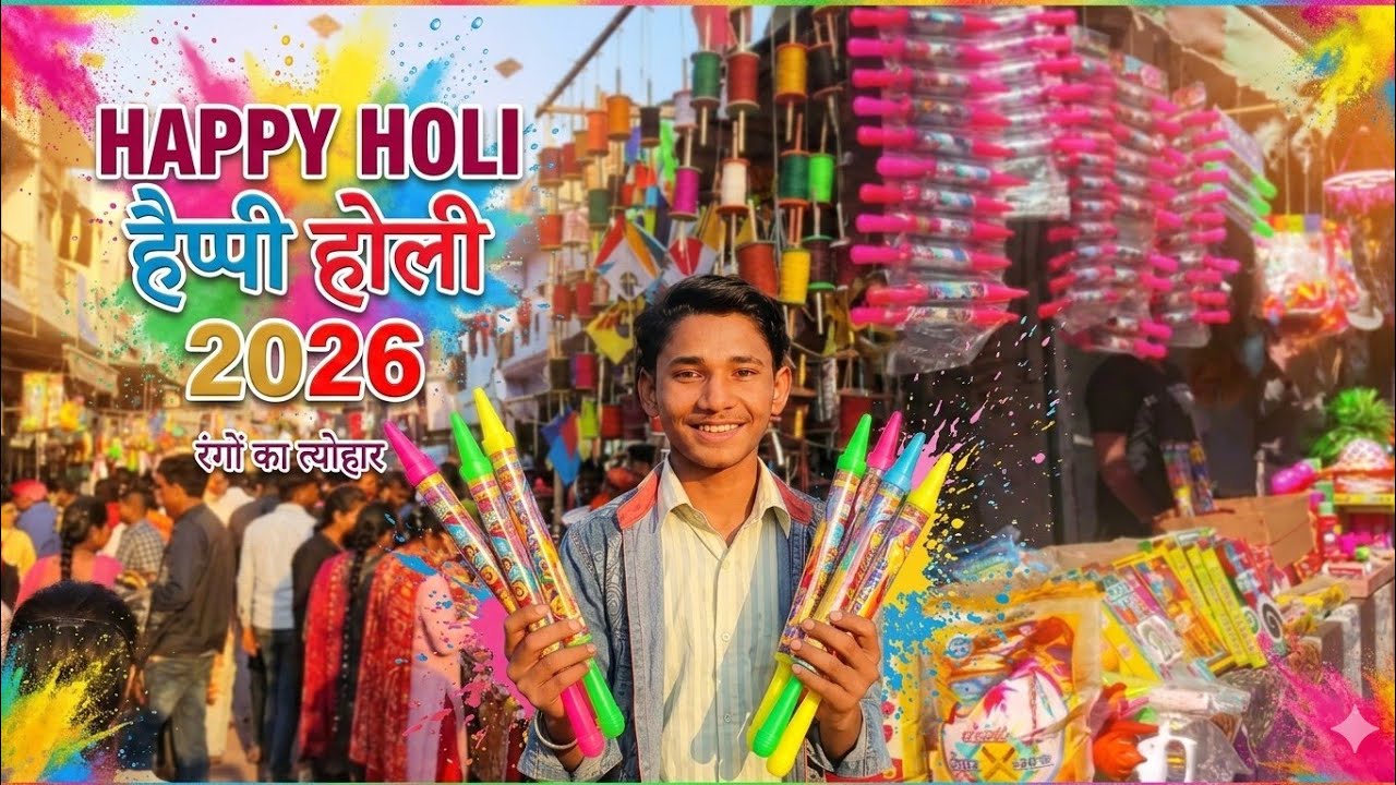 Happy Holi 2026 ❤️ Rang shopping And Holi