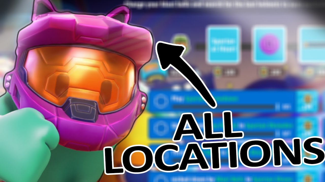 ALL Lost Helmet Locations! Fall Guys Halo Crossover Spartan