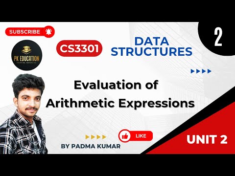 2.2 Evaluation of Arithmetic Expression | Data Structures | CS3301 | Anna university R2021 in Tamil