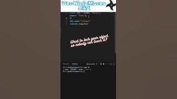 🔒 Lock an Object in 1 line 🚀 | Dev Ninja Moves - 42 #shorts  #coding  #javascript #codinglife