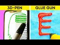3D PEN vs GLUE GUN || These Hacks, DIYs And Crafts YOU NEED TO TRY ASAP!