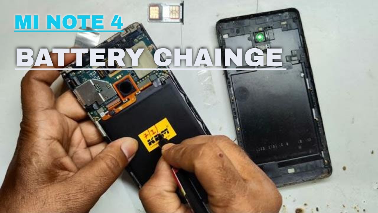 xiaomi redmi note 4 how to remove the battery