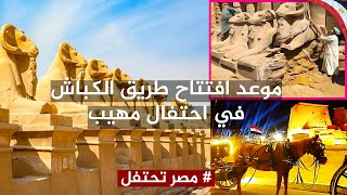 موعد افتتاح طريق الكباش في احتفال مهيب انها مصر يا سادة