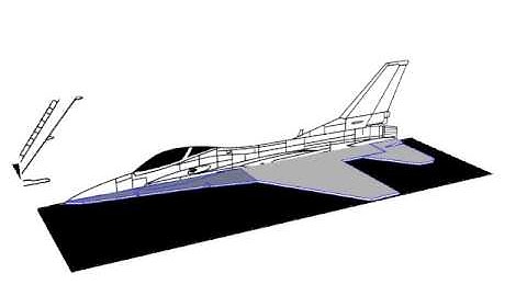 F-16 Foam Park Flier design in Google Sketchup - Part 1