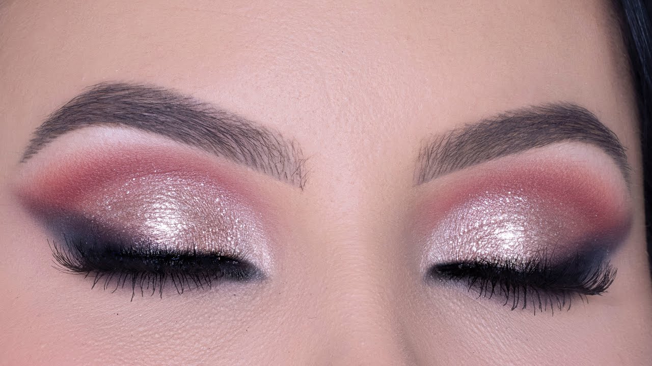 Glamorous Rose Golden Eye Makeup Tutorial YouTube