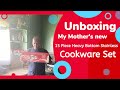 Unboxing my mother's new 15 Piece Heavy Bottom Stainless Steel Cookware Set