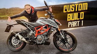 KTM 125 DUKE CUSTOM BUILD OFF PART 1 | RokON VLOG 136