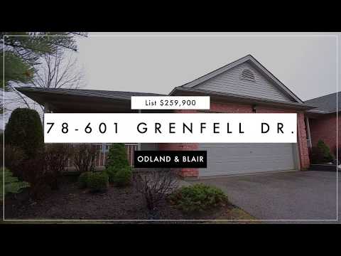 78 - 601 Grenfell Drive - SOLD