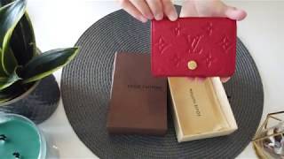 Unboxing Louis Vuitton Card Holder Black Noir Monogram Empreinte