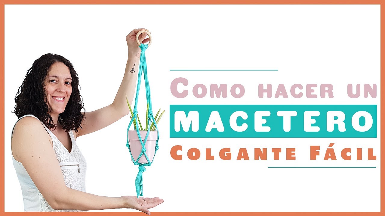 🌿Como hacer un COLGADOR DE MACETAS CON NUDOS🌸 ➡️Fácil