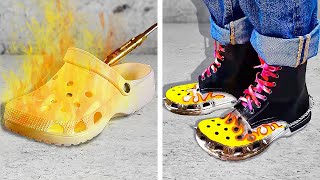 Amazing Hacks To Customize Your Old Shoes INCREDIBLE RESULTS