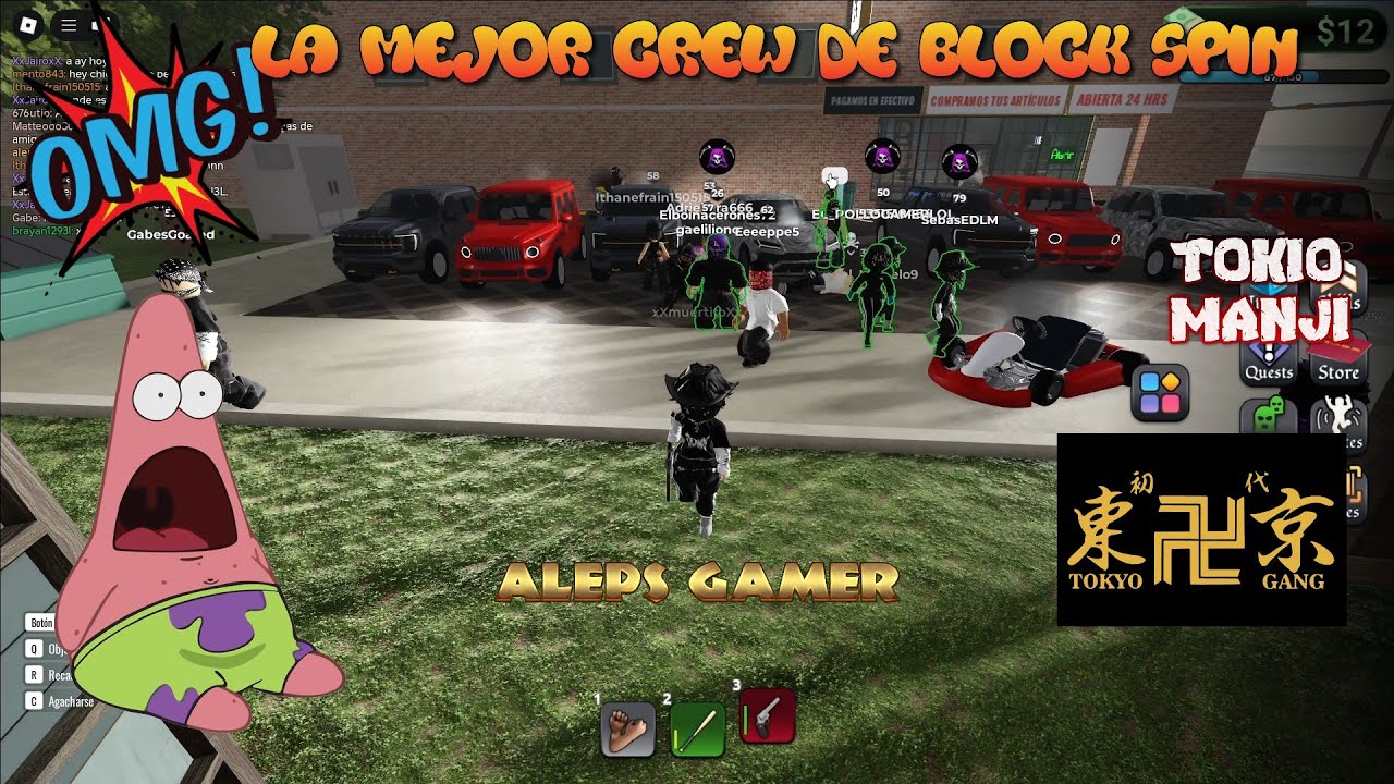 👻JUGANDO CON MI CREW ☠ LA MEJOR DE BLOCK ESPIN - YouTube