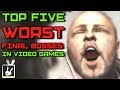 Top Five Worst Final Bosses in Video Games