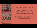 Andreas Reckwitz: Performative und erfolgreiche Selbstverwirklichung