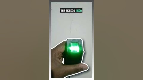 ZKTeco 4500 Fingerprint Scanner Turns On via Android Phone OTG