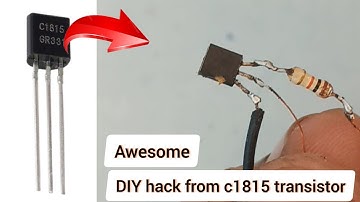 Awesome DIY hack from c1815 transistor