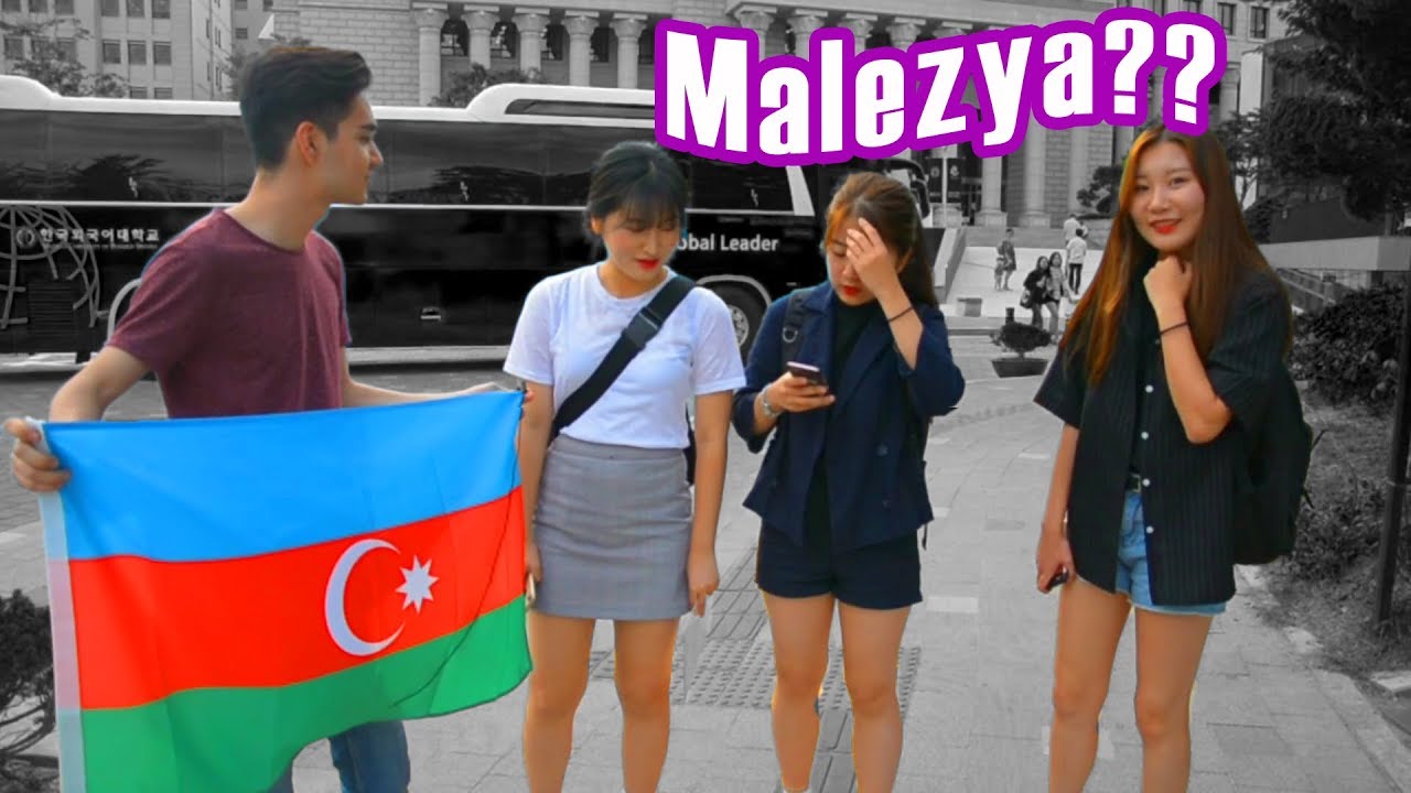 Мы спросили азербайджанский флаг в Корее