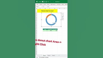Create donut chart in excel. #exceltips #shortvideo #shorts #excel #exceltutorial