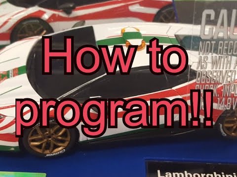 How to program a Carrera Digital Pace Car - YouTube
