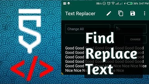 Find And Replace In a texview (Sketchware)