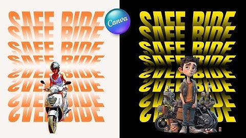 CHANGEABLE COLOR Mirror Flip Text Effect For T-Shirt Design | Canva Typography Tutorial Update