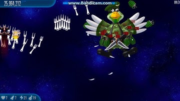 Chicken Invaders 5: 2nd boss: Military Chicken