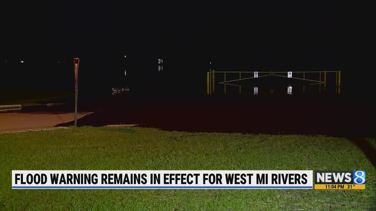 Flood warning remains in effect for West Michigan rivers - YouTube