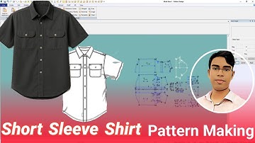 Short Sleeve Shirt pattern making, With cat and what, Gerber CAD software for Beginner Bangla