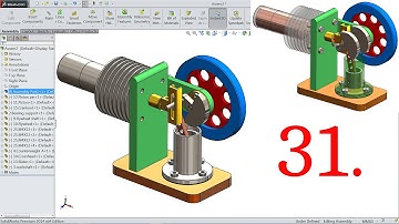 SolidWorks Tutorial Stirling Engine 31.Assembly Part4