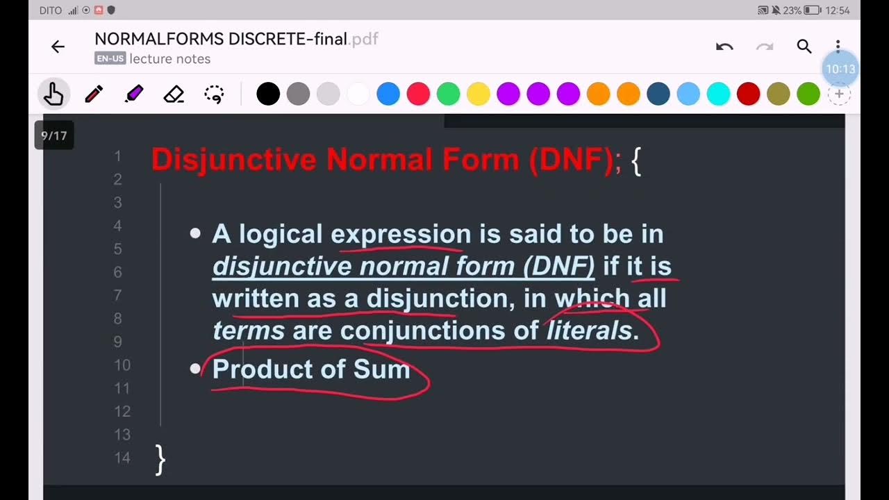 Laws and normal forms in discrete mathematics - YouTube