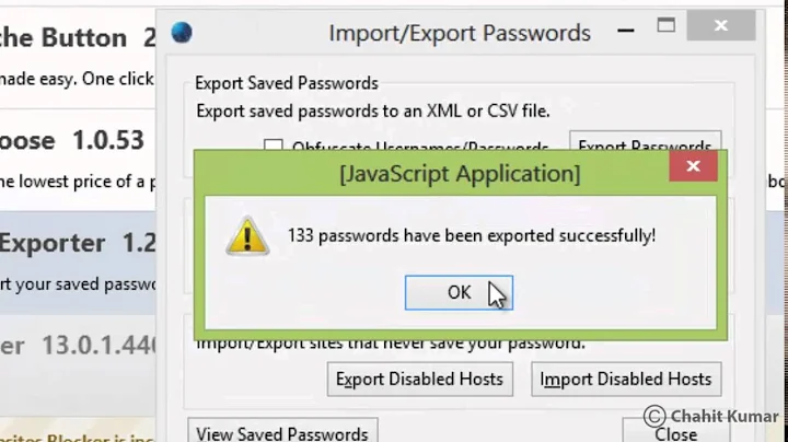 Import or Export Saved Passwords in Mozilla Firefox from / to Excel, CSV