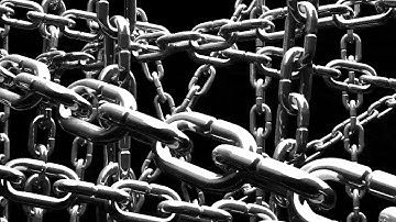 [1 hour]Silver Chains on Black Background - Background/Screensaver[4K][No Sound]