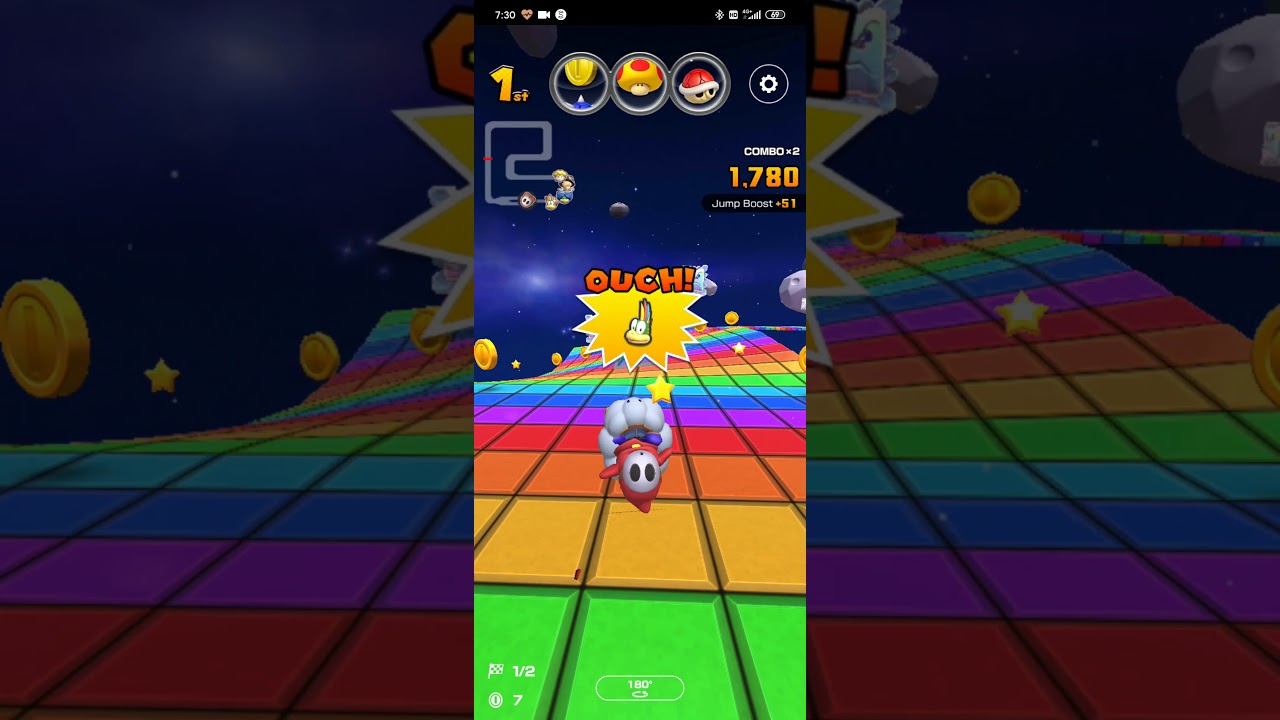 Snes Rainbow Road Mario Kart Tour