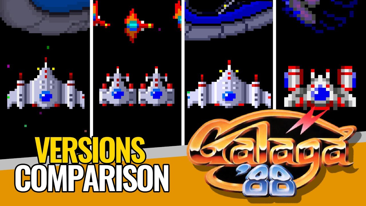 Galaga '88 🛸 Versions Comparison ▶ Evolution through its Ports