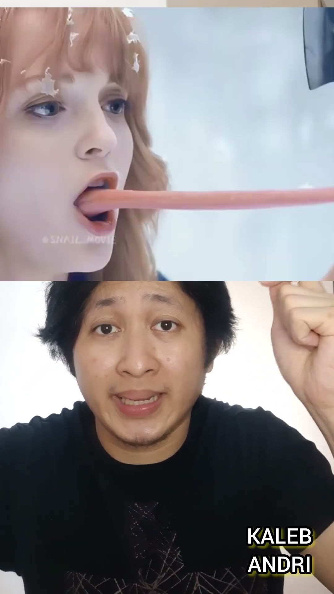 BOCIL DIPOTONG LIDAH PACARNYA SAAT TERJEBAK DI SALJU | Kaleb Andri #shorts #storytime