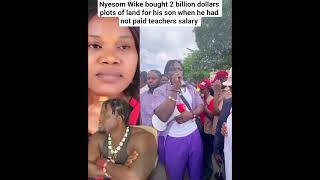 Nyesom Wike please pay Teachers salaries #celebritynews #trendingnews #vdm #nyesomwike #salary